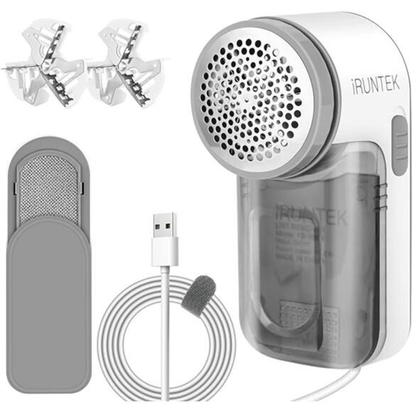 Fabric Lint Remover Wired Use, USB Powered Shaver and Lint Brush 2 in 1 - Picture 7 of 7